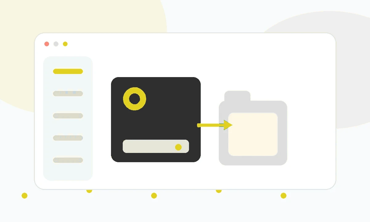 Abstract drive troubleshooting visual for HFS Explorer